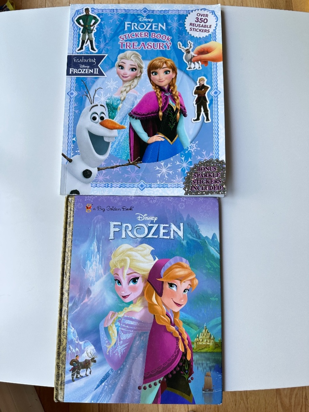 Disney Frozen Hard Cover Story Book and Activity Sticker Book